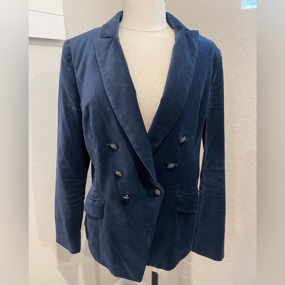 White House Black Market velvet jacket size 8
